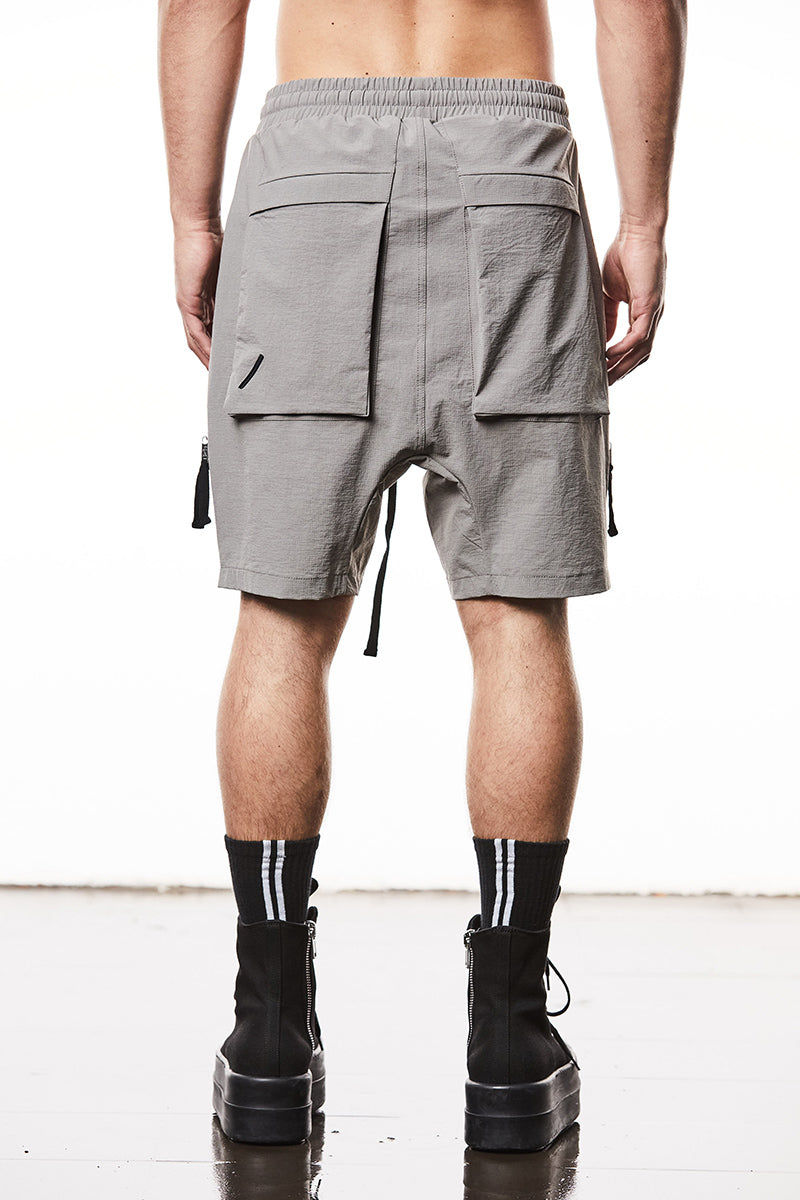 【KOOLOSET】Nylon Track Stitch Bermuda Pants Thom Krom | Shop Online | SS25 | Rock Ripstop Nylon Stretch