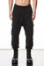 BLACK MATMIX CARGO TROUSERS