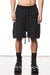 BLACK STRUCTURED SOFT JERSEY SHORTS