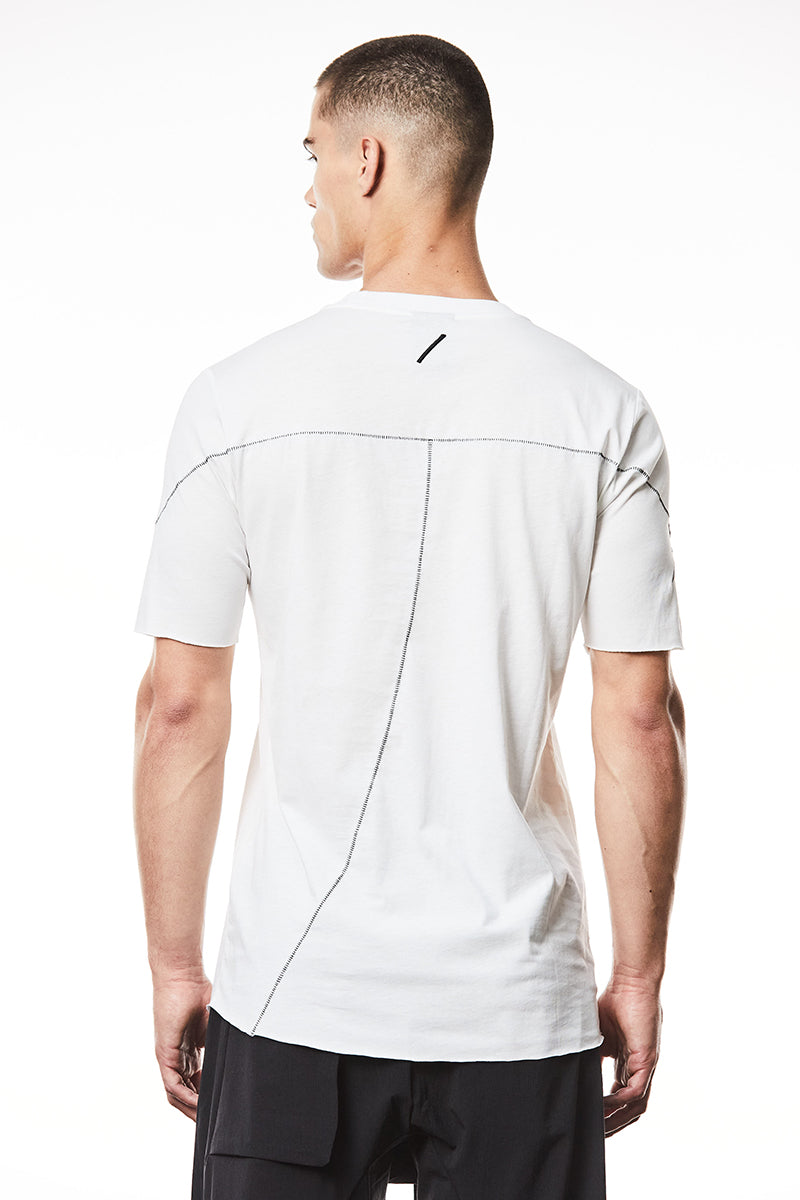 OFF WHITE SCAR STITCHING DETAILS TEE