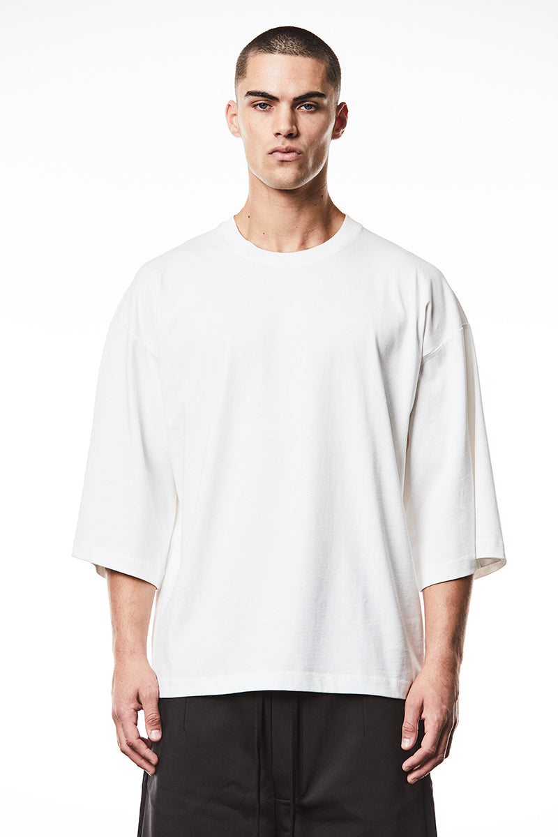 OFF WHITE LIGHT JERSEY OVERSIZE TEE