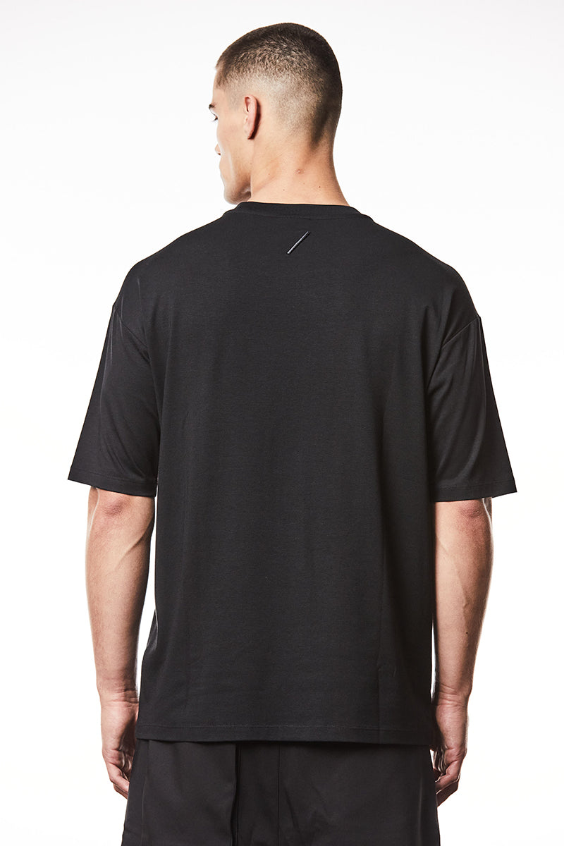 BLACK SOFT STRONG MODAL TEE