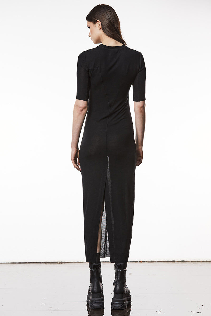 SEMI TRANSPARENT LONG DRESS