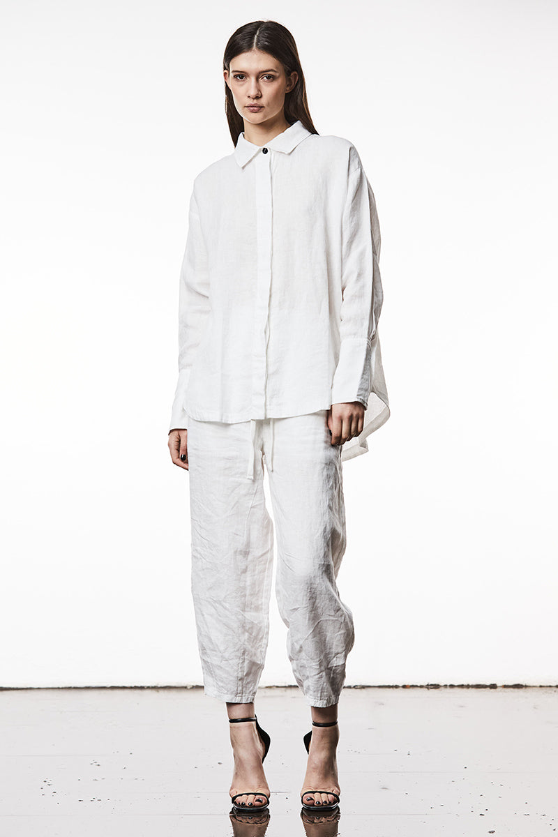 OFF WHITE OVER LINEN SHIRT