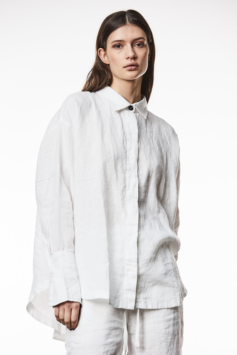 OFF WHITE OVER LINEN SHIRT