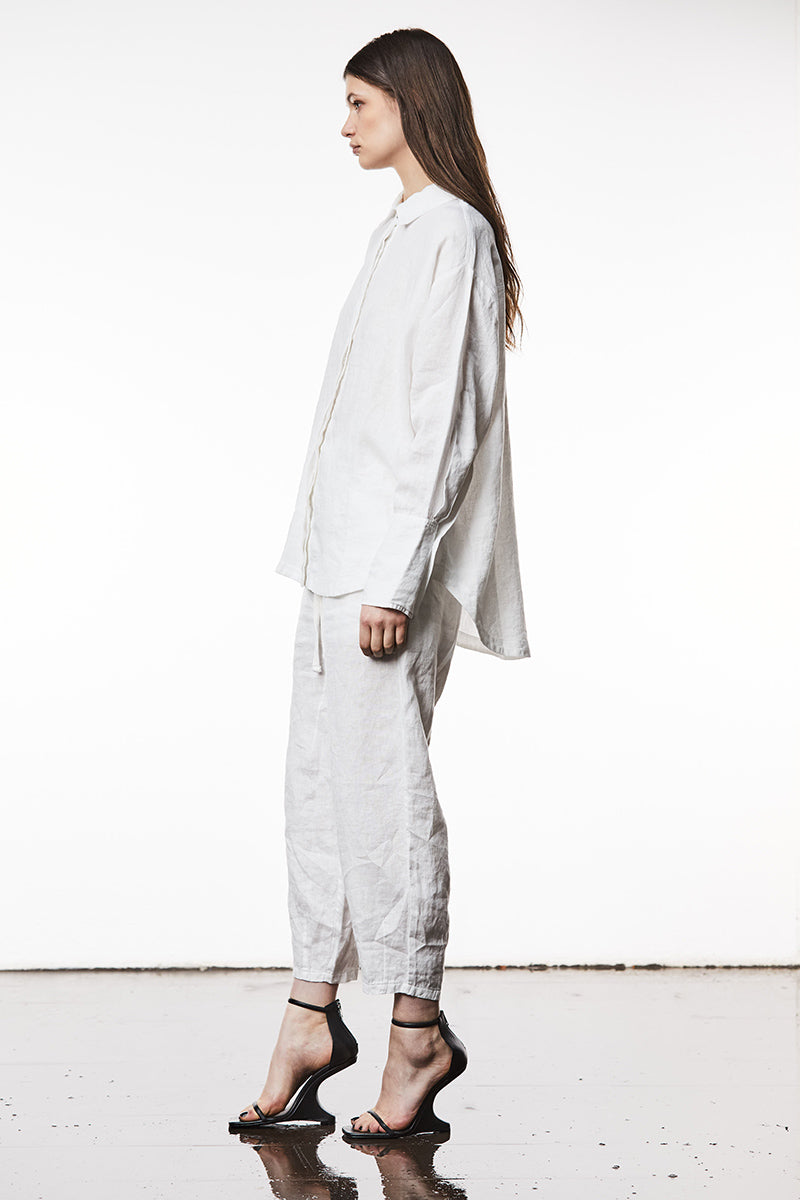 OFF WHITE OVER LINEN SHIRT