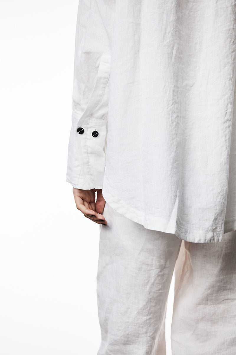 OFF WHITE OVER LINEN SHIRT