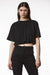 BLACK SOFT JERSEY CROP TOP