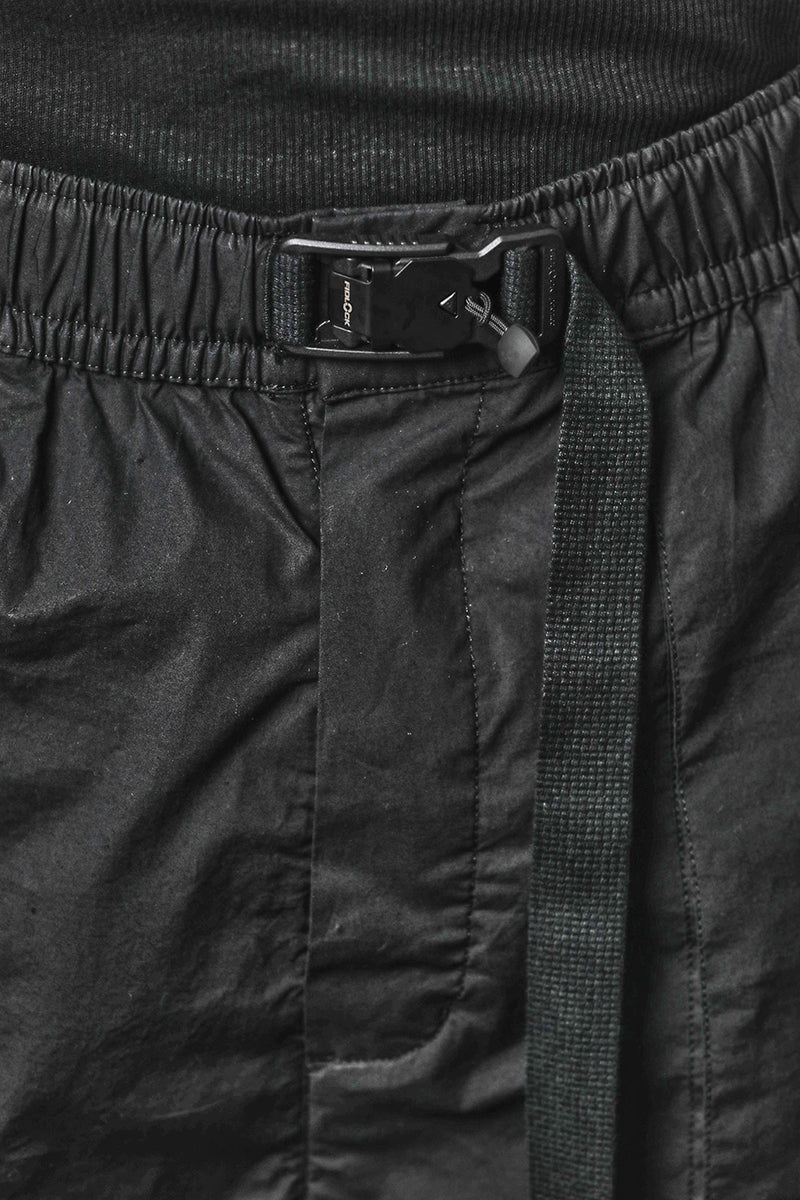 BLACK STRETCH MILANO LOW CROTCH TROUSERS