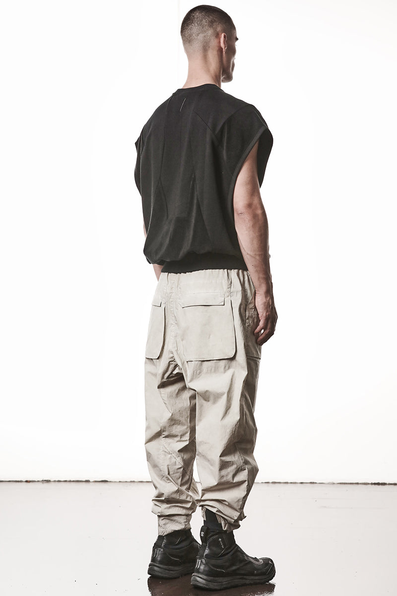 VEGETAL STONE STRETCH MILANO LOW CROTCH TROUSERS