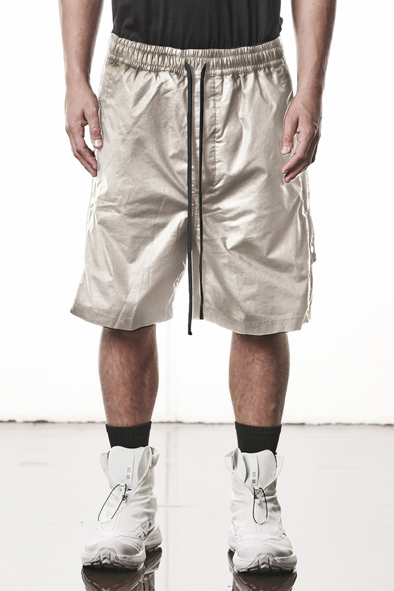 VEGETAL STONE STRETCH MILANO COTTON SHORTS