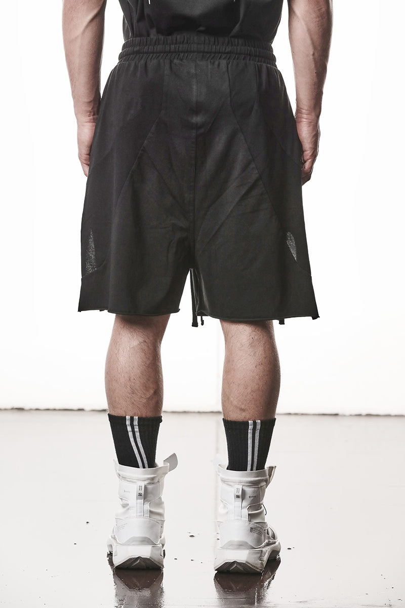 BLACK MATMIX SHORTS