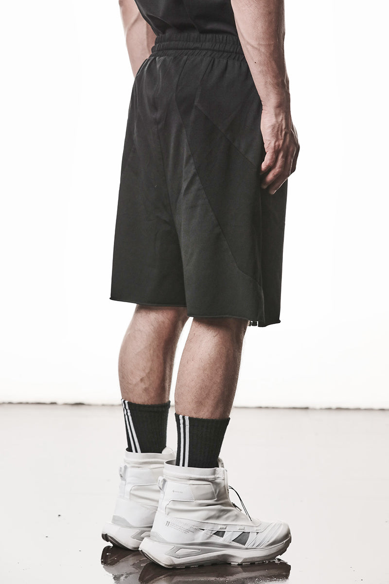 BLACK MATMIX SHORTS