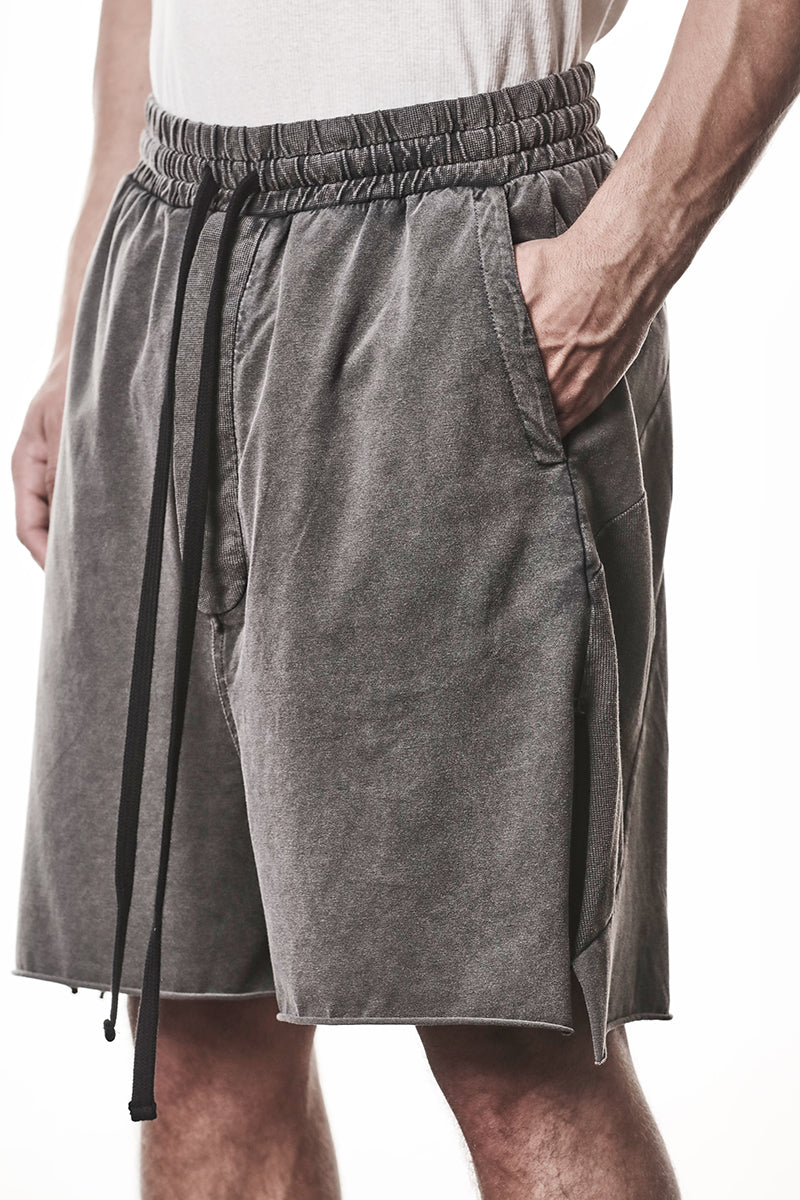 DARK USED GREY MATMIX SHORTS