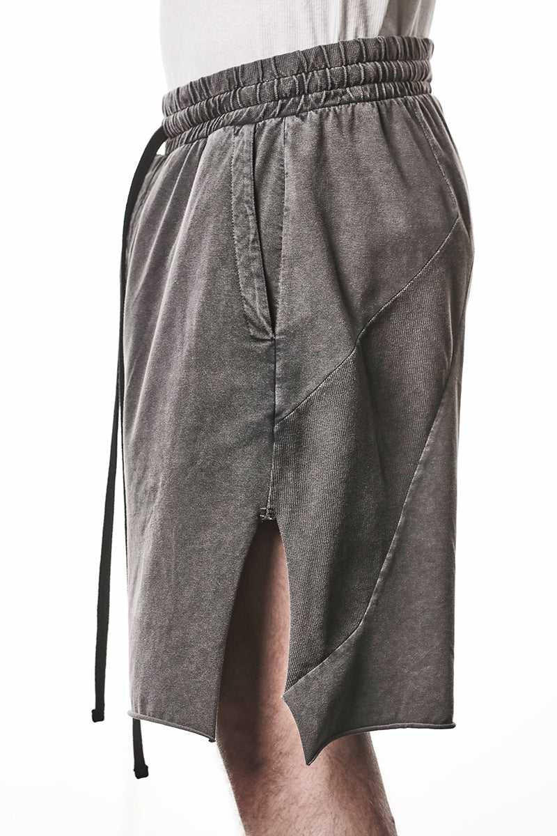 DARK USED GREY MATMIX SHORTS