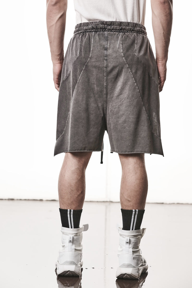DARK USED GREY MATMIX SHORTS