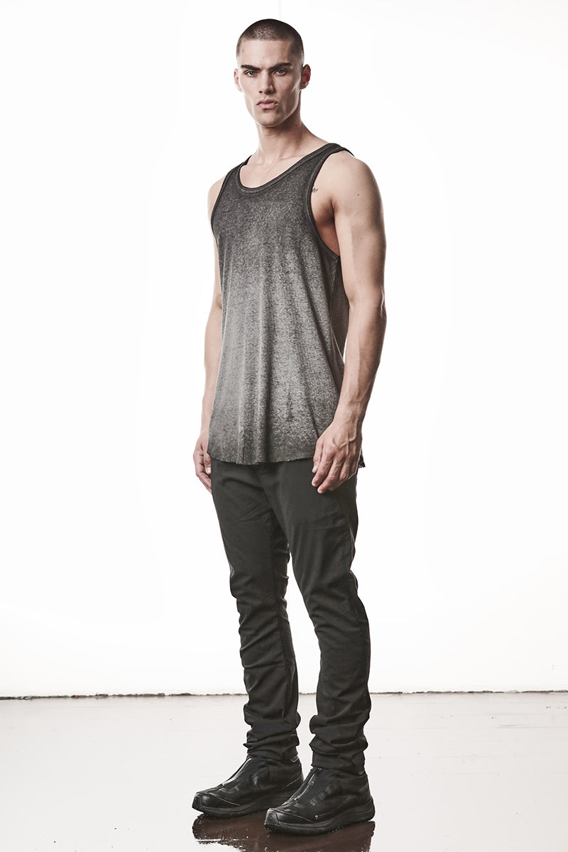 BLACK LIGHT STRETCH TROUSERS