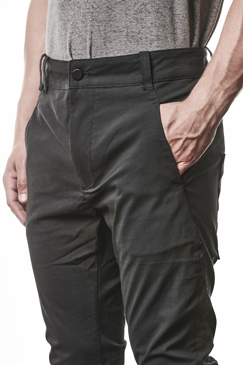 BLACK LIGHT STRETCH TROUSERS