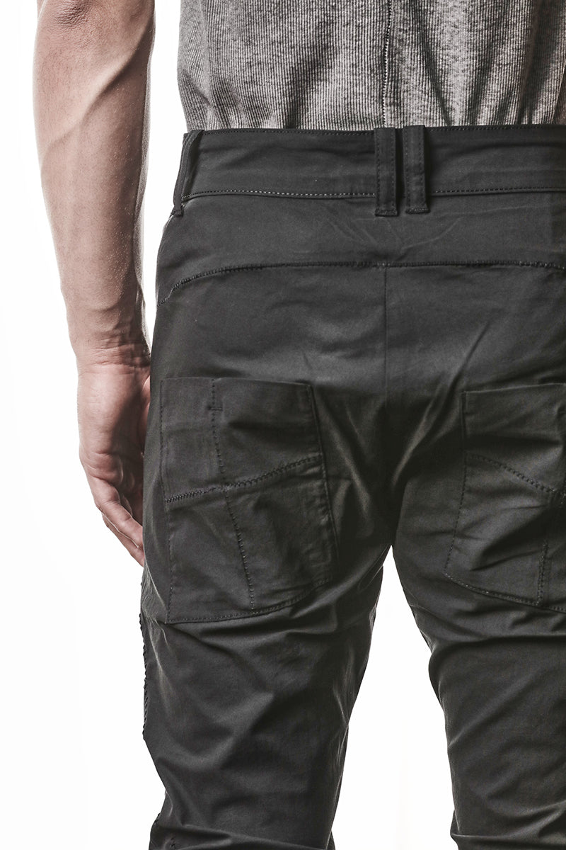 BLACK LIGHT STRETCH TROUSERS