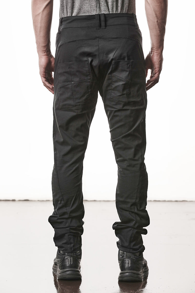 BLACK LIGHT STRETCH TROUSERS