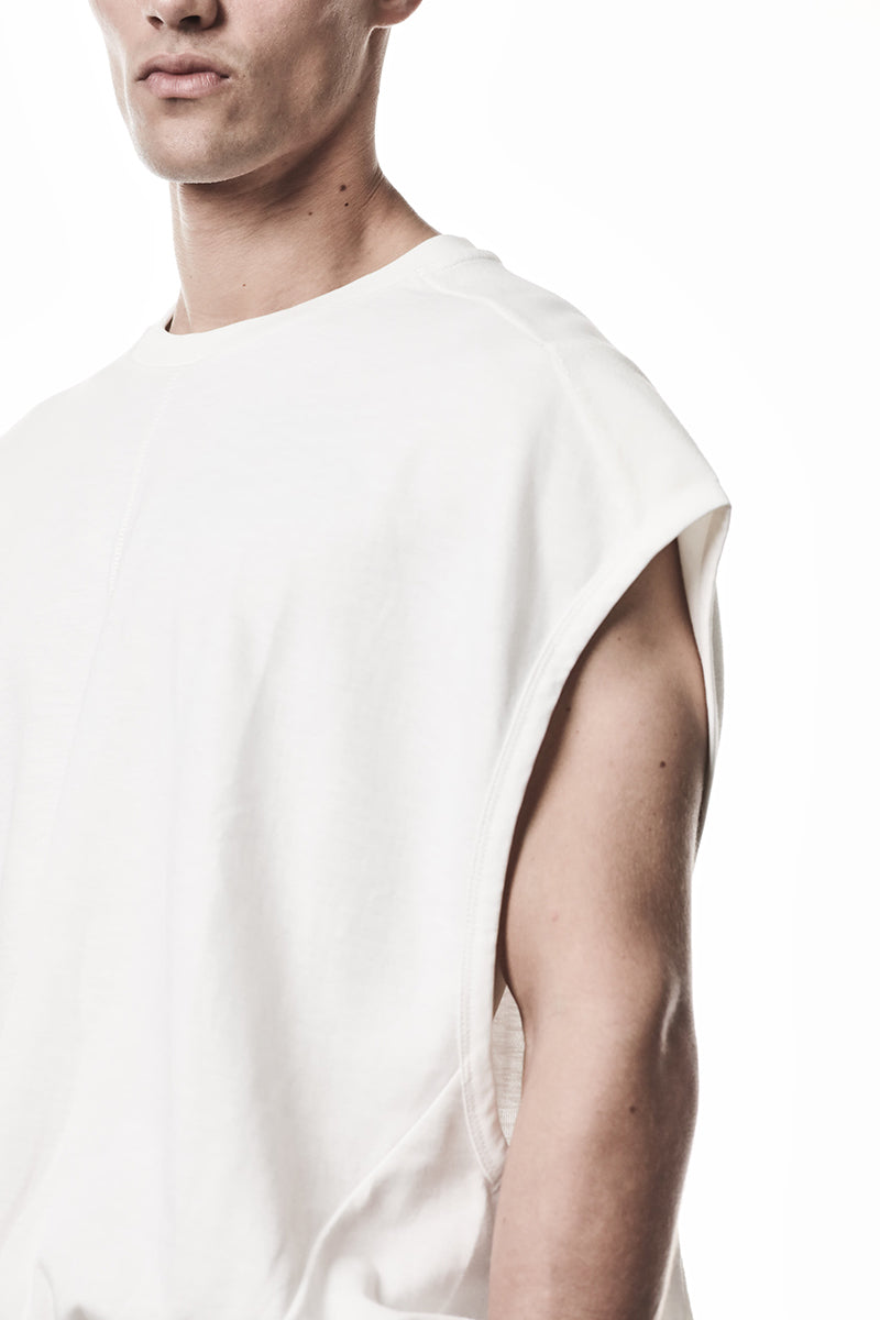 OFF WHITE COTTON STRETCH OVER TOP