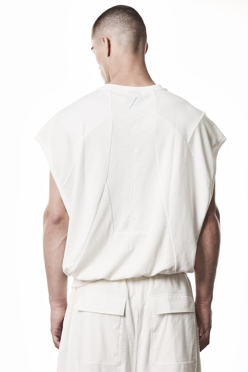 OFF WHITE COTTON STRETCH OVER TOP