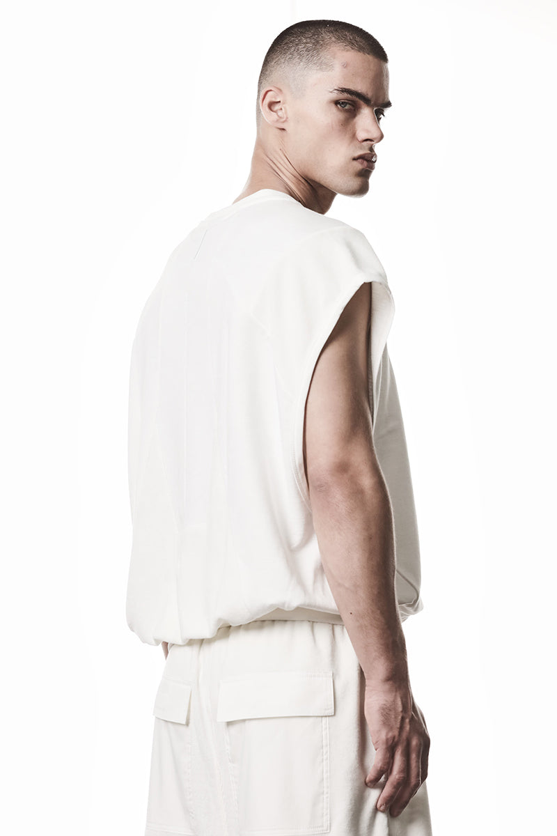 OFF WHITE COTTON STRETCH OVER TOP