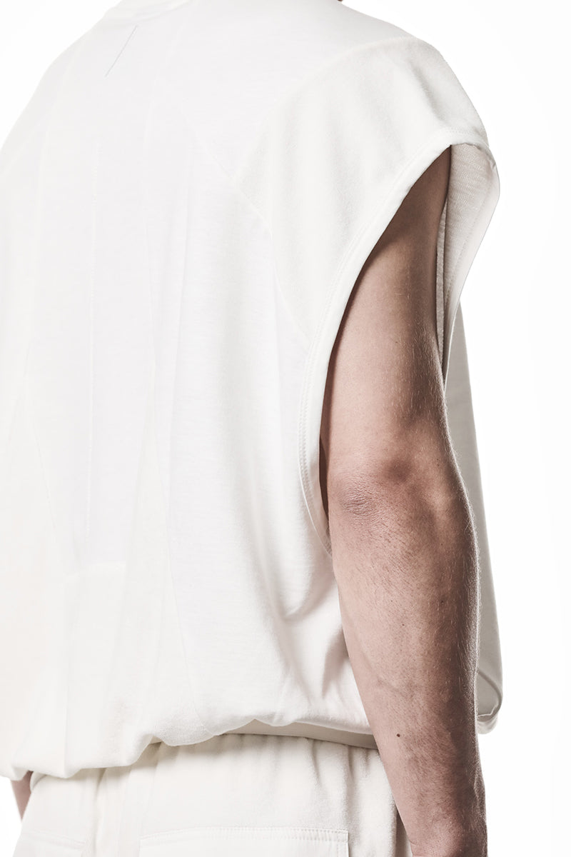 OFF WHITE COTTON STRETCH OVER TOP