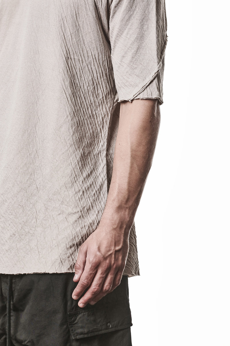 STONE CRASHED BONDED COTTON TEE