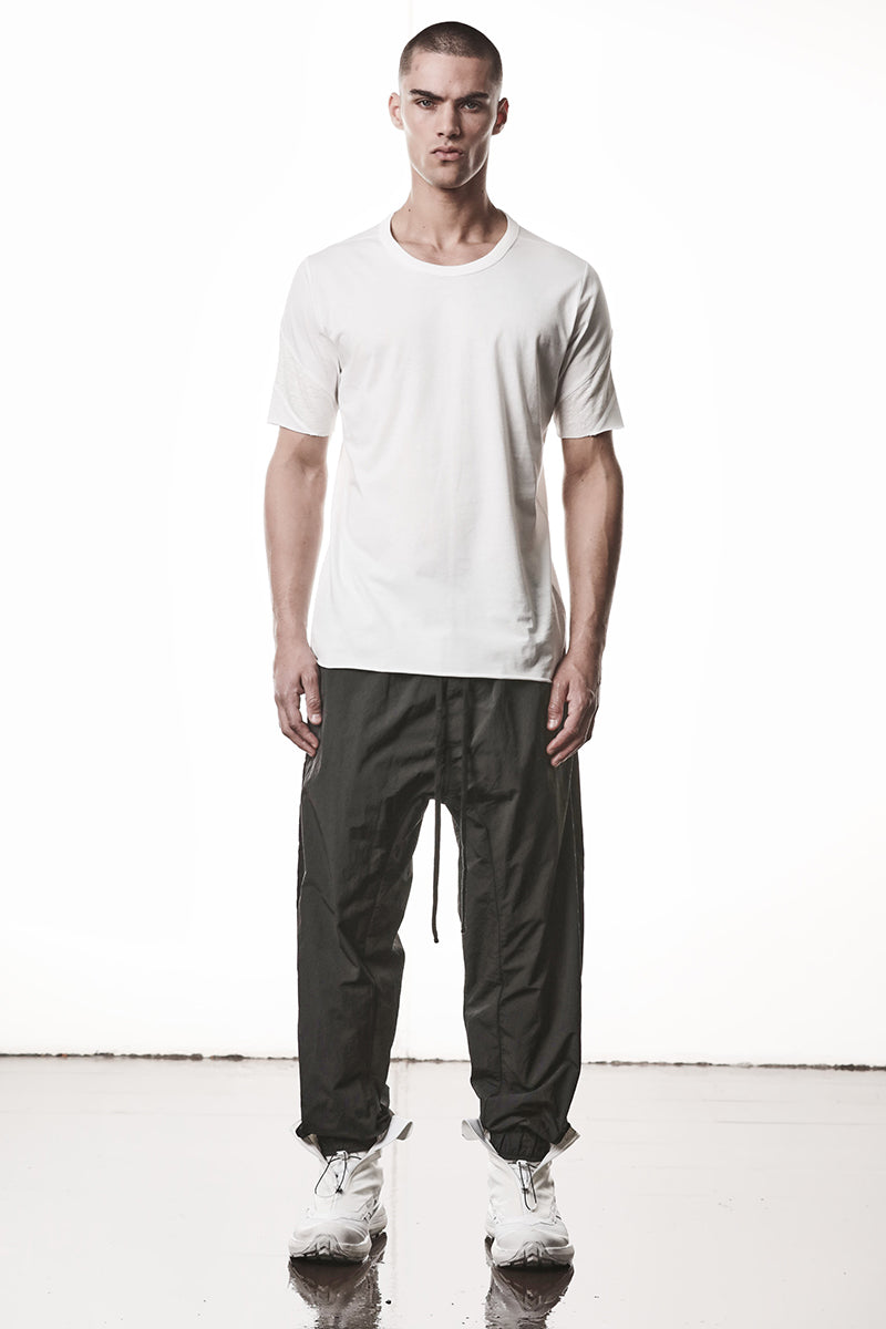 OFF WHITE BACK LINEN INSERTS TEE