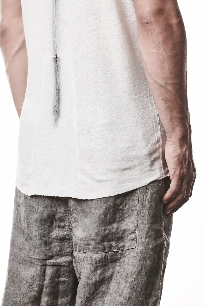 OFF WHITE LINEN TEE