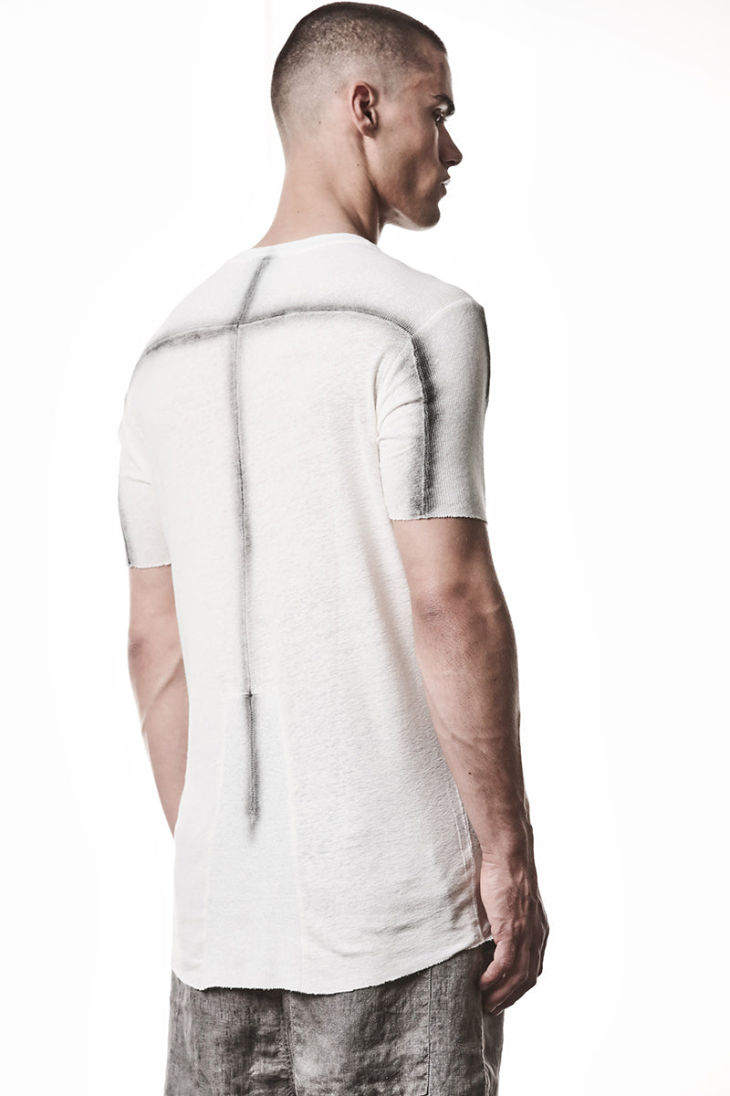 OFF WHITE LINEN TEE