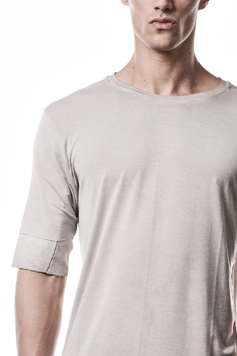 COLD DYED STONE TWO LAYER LOOK TEE