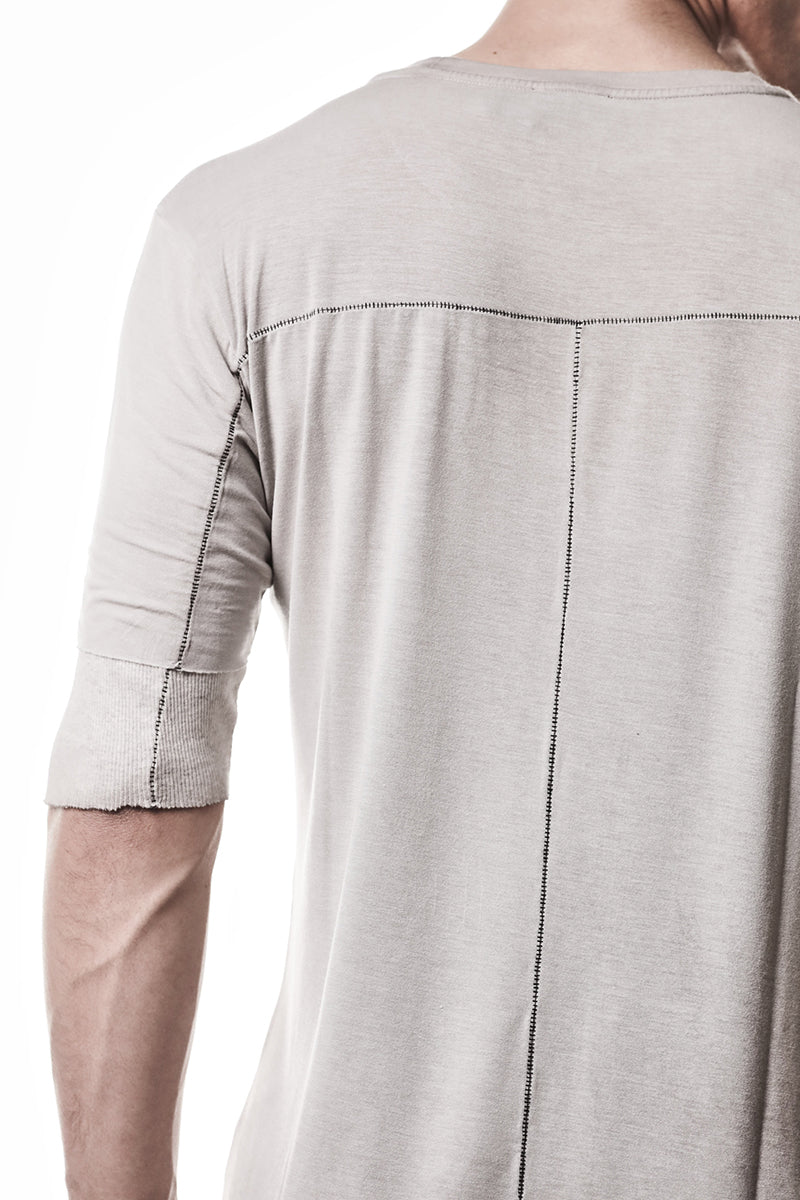 COLD DYED STONE TWO LAYER LOOK TEE