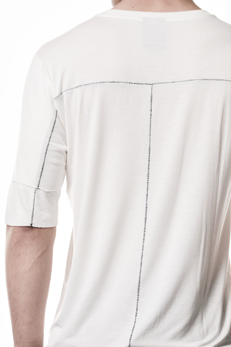 OFF WHITE TWO LAYER LOOK TEE
