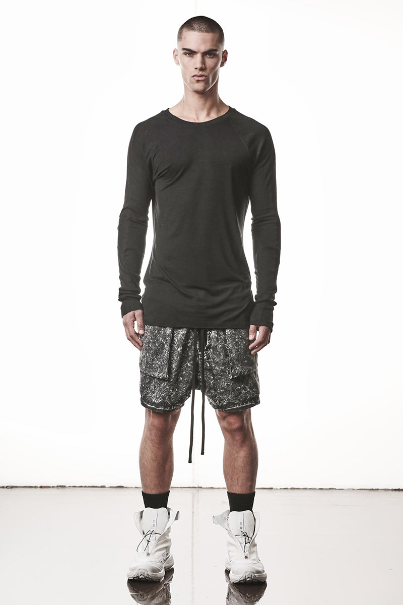 BLACK SOFT MODAL LONG SLEEVES TOP