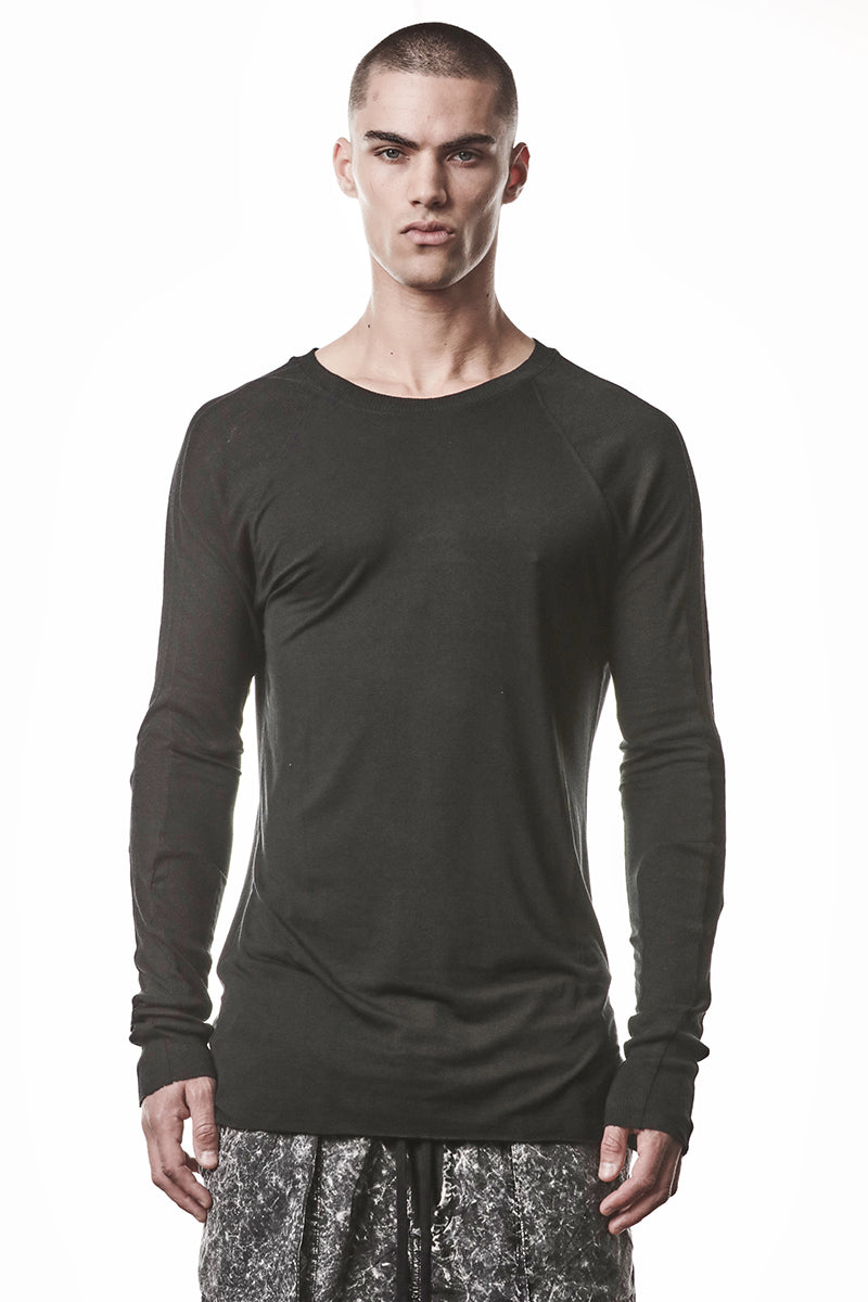 BLACK SOFT MODAL LONG SLEEVES TOP