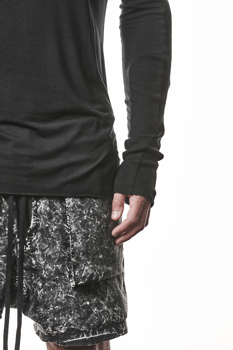 BLACK SOFT MODAL LONG SLEEVES TOP