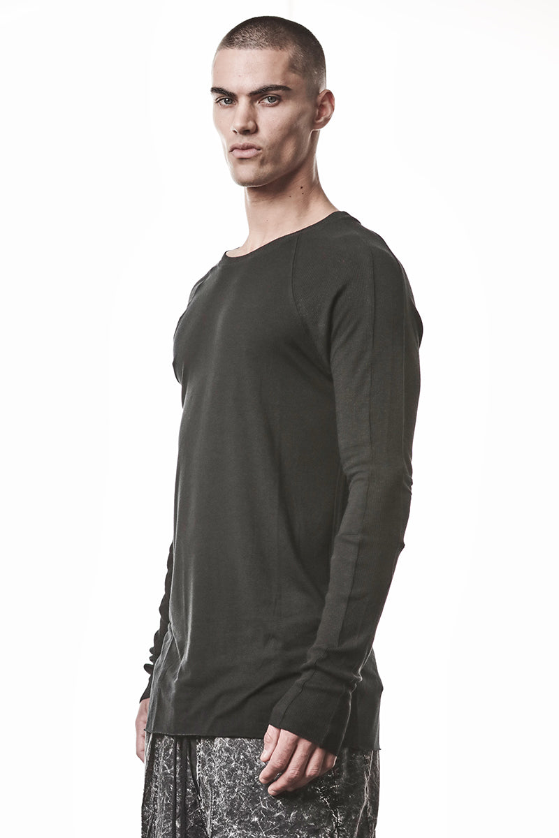 BLACK SOFT MODAL LONG SLEEVES TOP