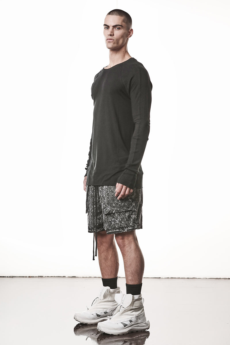 BLACK SOFT MODAL LONG SLEEVES TOP