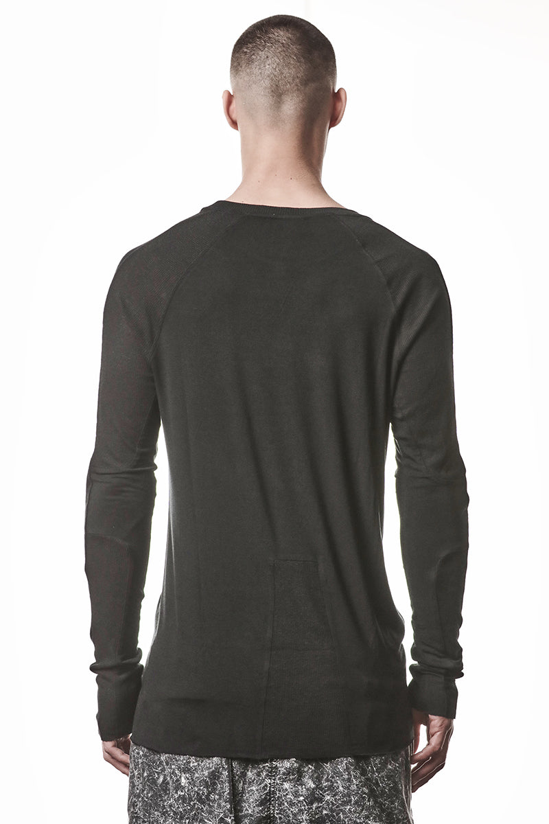 BLACK SOFT MODAL LONG SLEEVES TOP