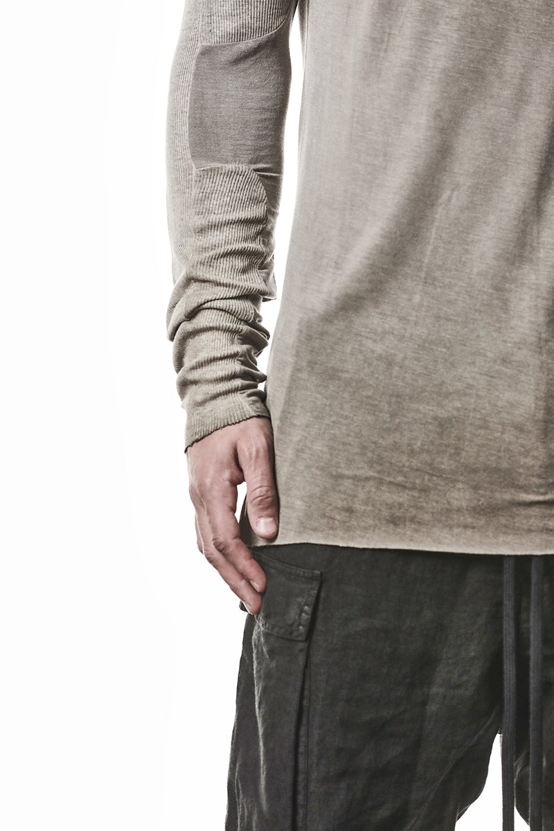 COLD DYED OLIVE SOFT MODAL LONG SLEEVES TOP