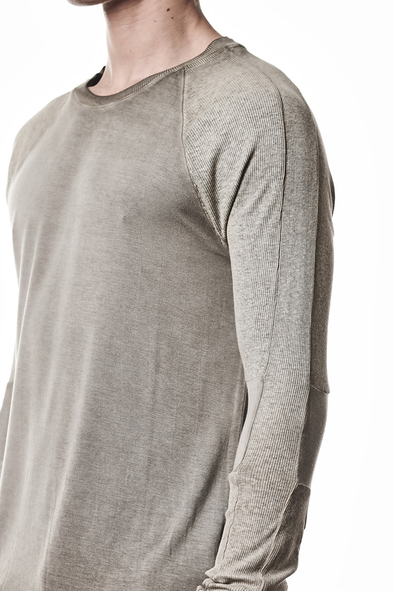 COLD DYED OLIVE SOFT MODAL LONG SLEEVES TOP