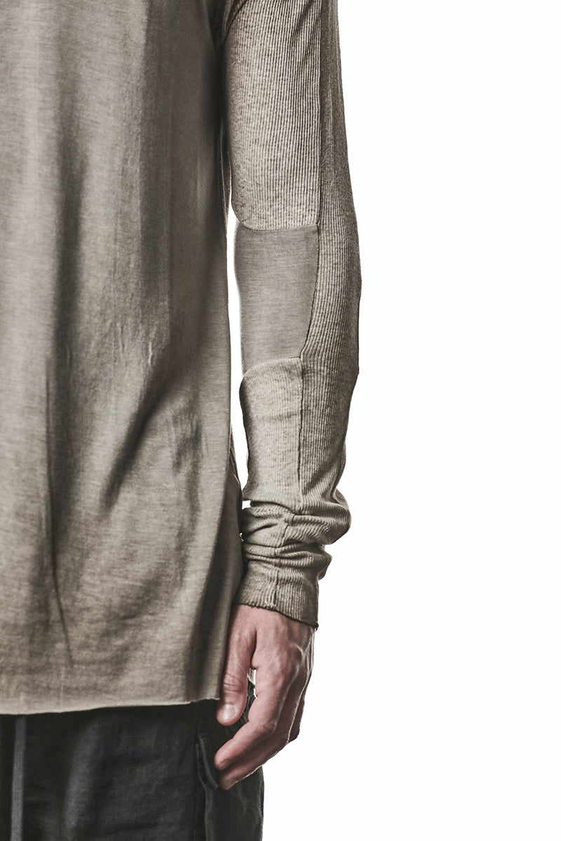 COLD DYED OLIVE SOFT MODAL LONG SLEEVES TOP