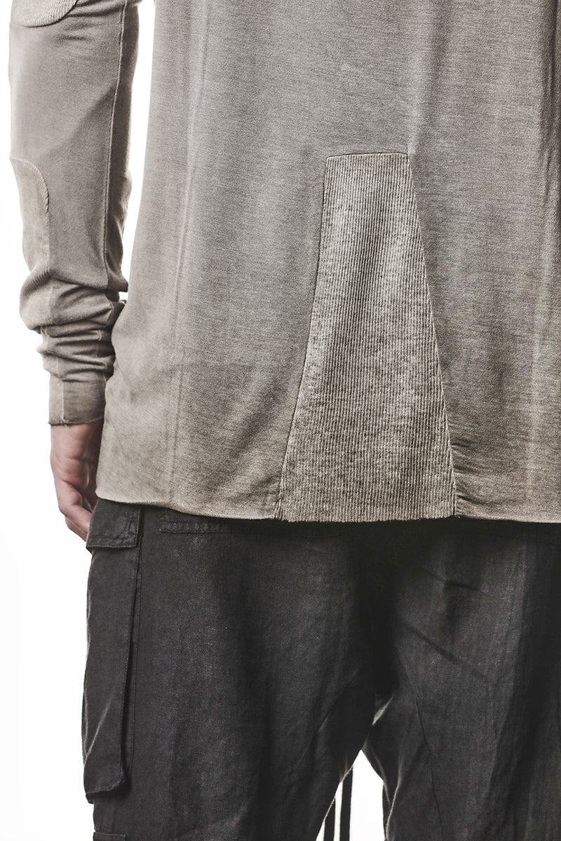 COLD DYED OLIVE SOFT MODAL LONG SLEEVES TOP