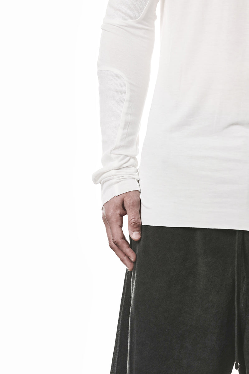 OFF WHITE SOFT MODAL LONG SLEEVES TOP