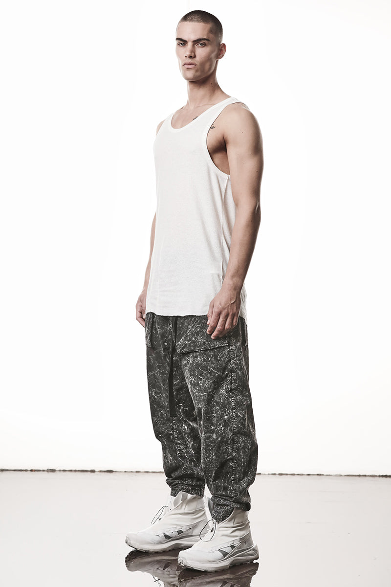 OFF WHITE LIGHT RIB JERSEY TANK TOP