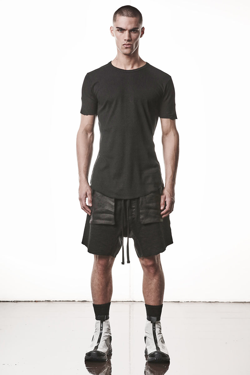 BLACK LIGHT RIB JERSEY TEE