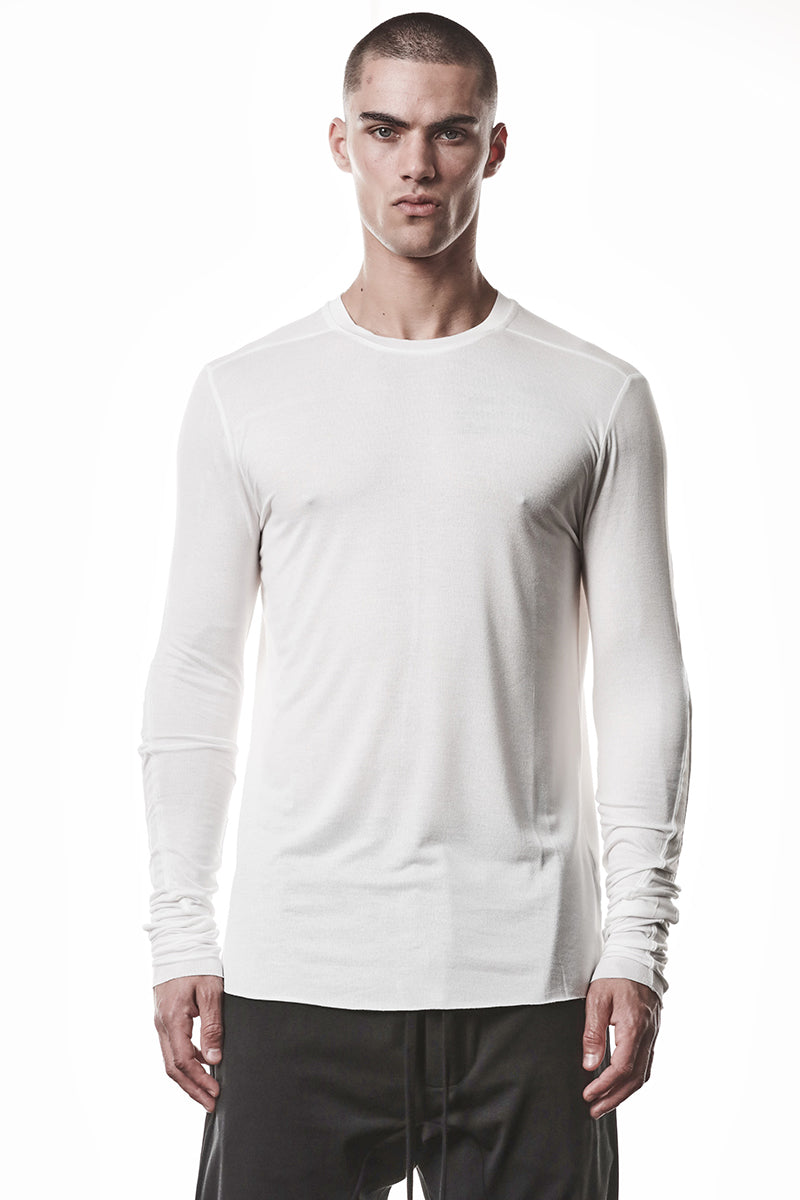 OFF WHITE ULTRA LIGHT VISCOSE LONG SLEEVES TOP