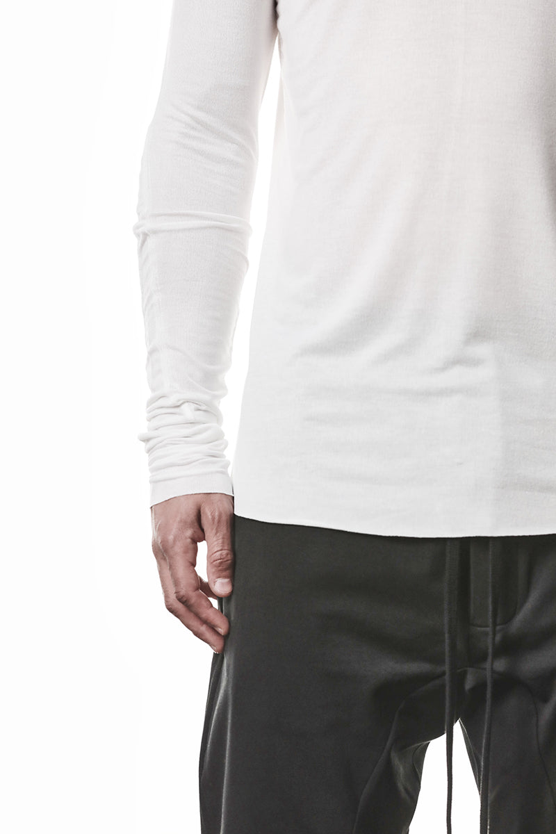 OFF WHITE ULTRA LIGHT VISCOSE LONG SLEEVES TOP